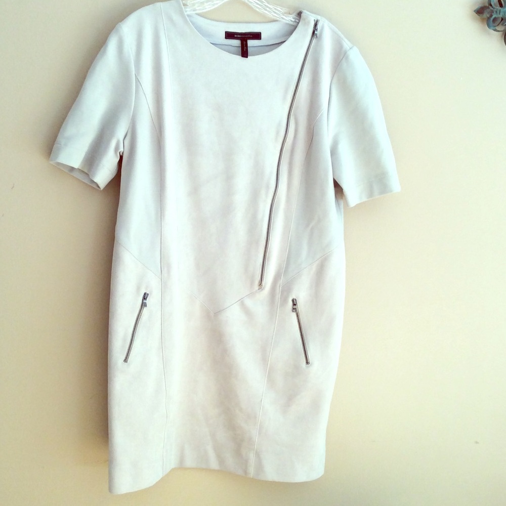 BCBG MAXAZRIA Heather Faux Suede Dress